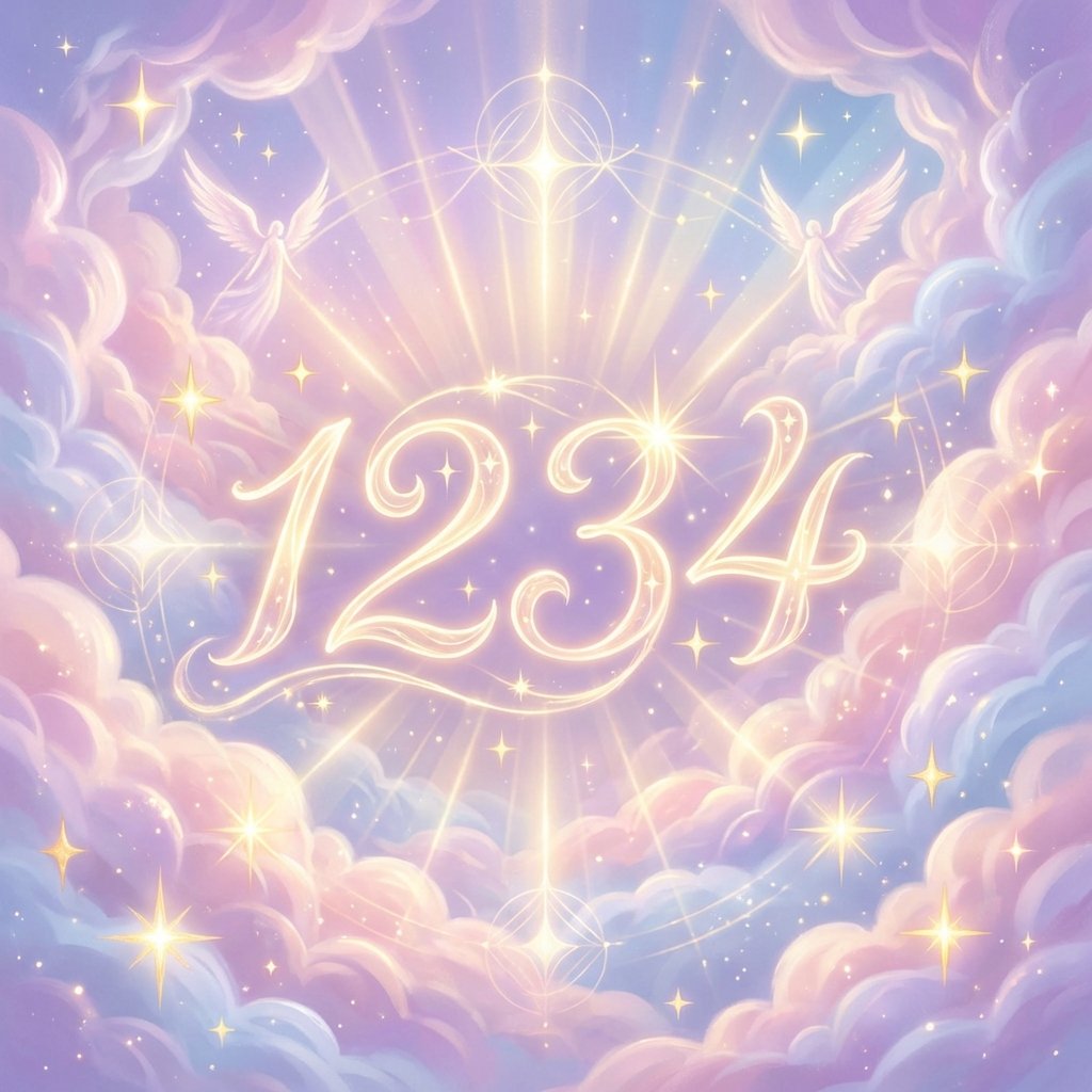 Angel Number 1234 spiritual art