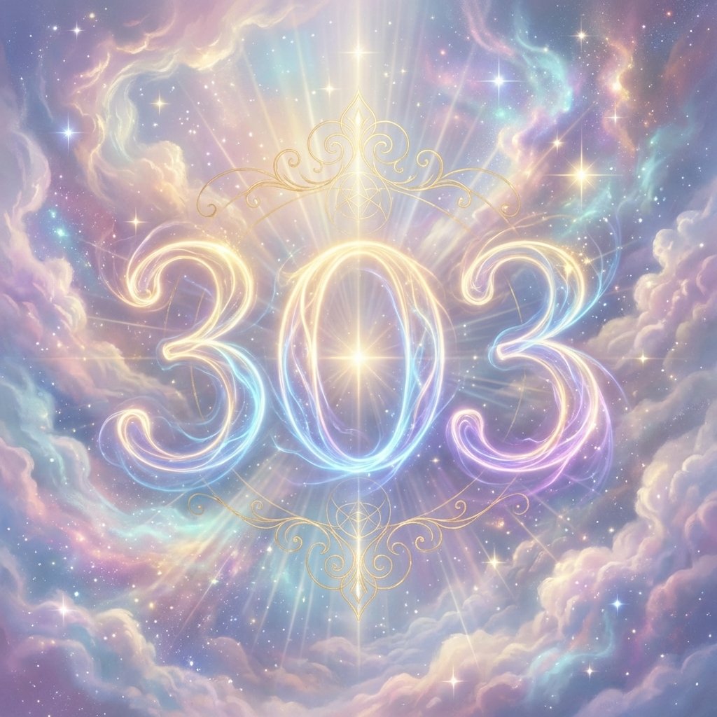 Angel Number 303 spiritual art