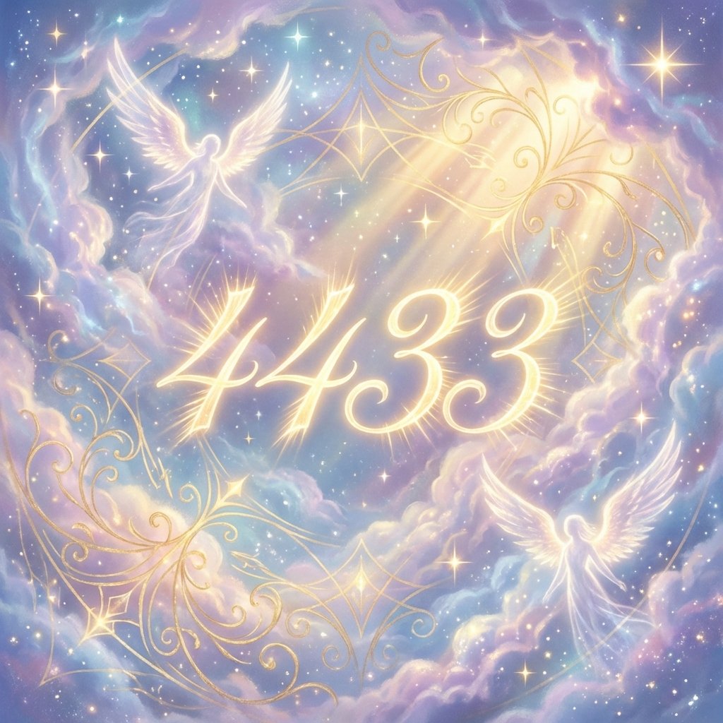 Angel Number 4433 spiritual art
