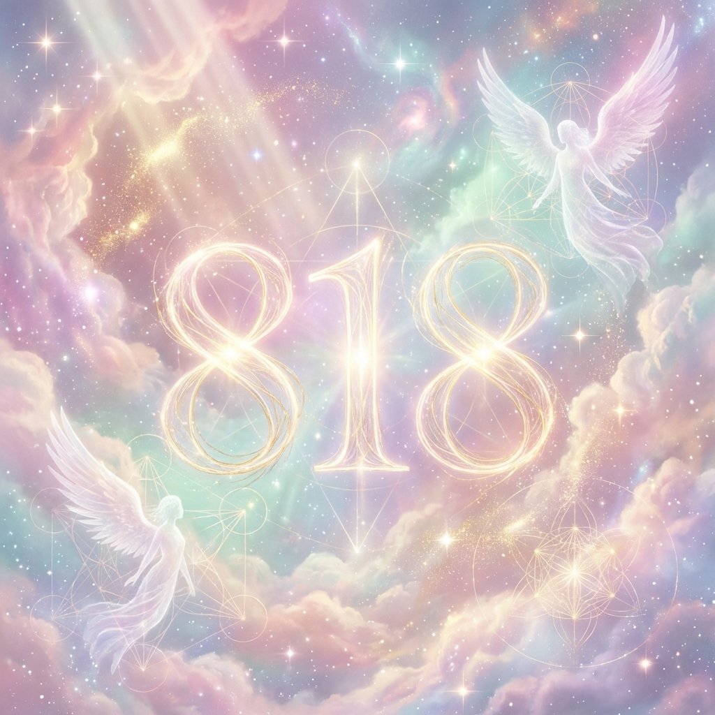 Angel Number 818 spiritual art